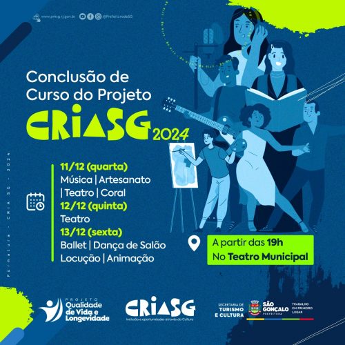 São Gonçalo celebra a cultura com a formatura do CRIA SG 