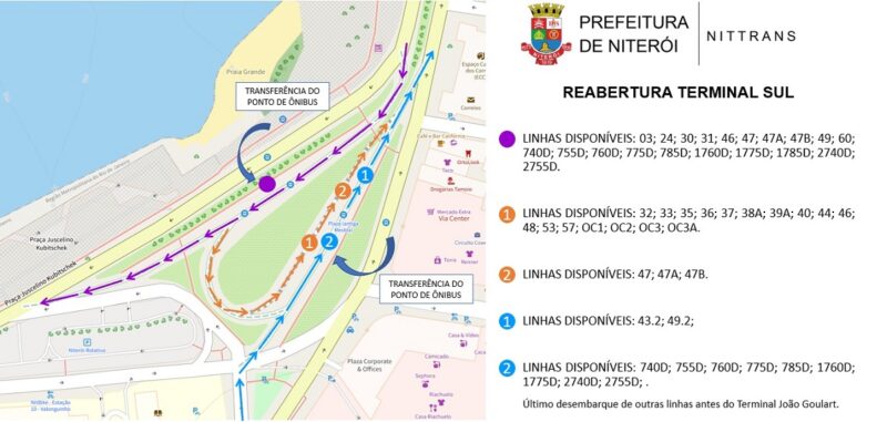 Terminal Sul, no Centro de Niterói, será reaberto neste sábado (14) – Prefeitura Municipal de Niterói