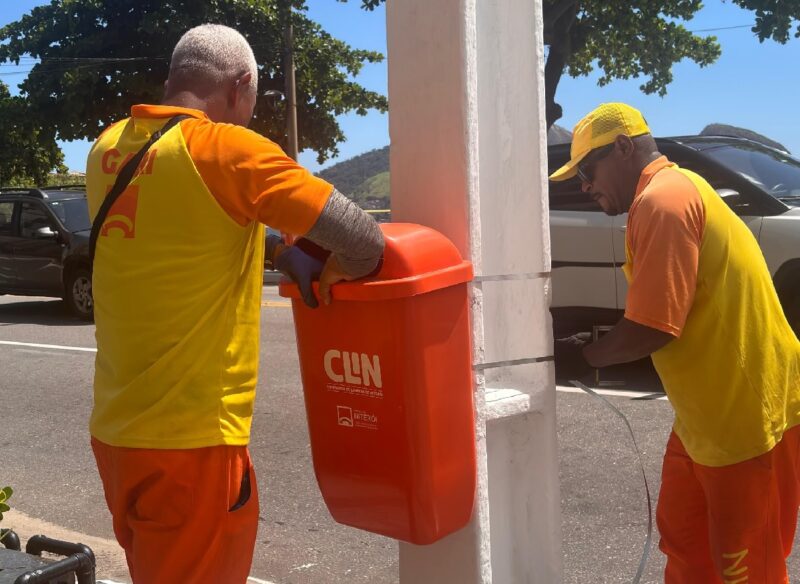 Prefeitura de Niterói inicia mutirão de instalação de 800 papeleiras – Prefeitura Municipal de Niterói