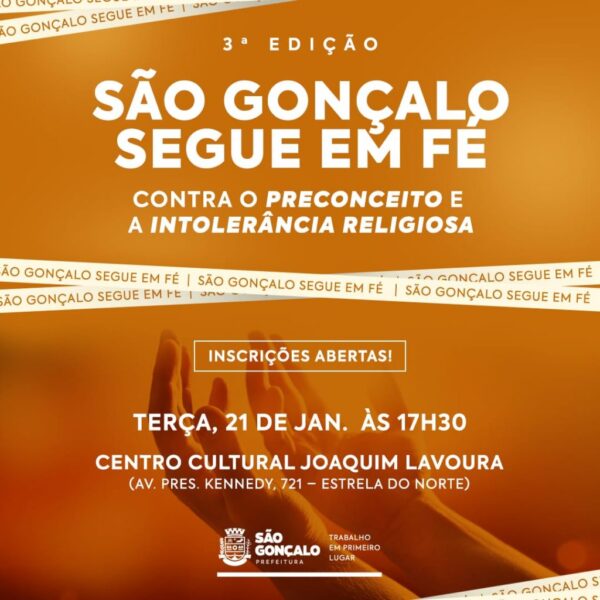 São Gonçalo realiza evento contra intolerância religiosa