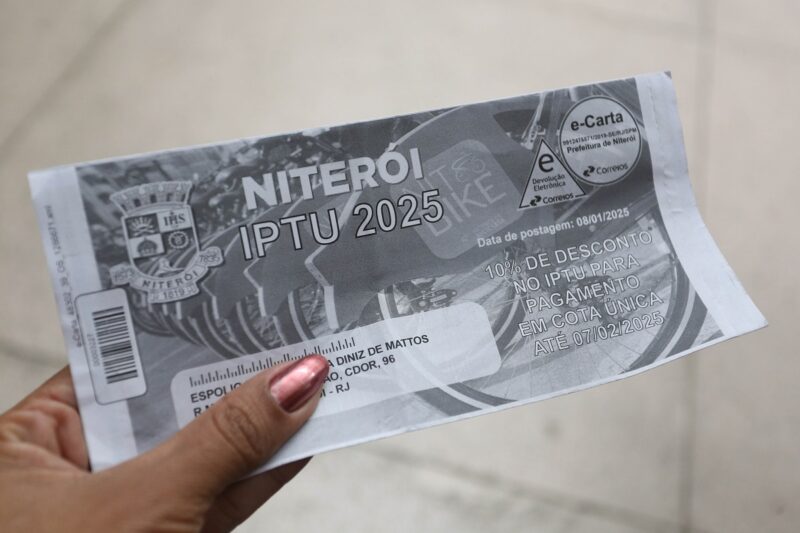 Pagamento do IPTU em cota única pode ser feito até o dia 7 de fevereiro – Prefeitura Municipal de Niterói