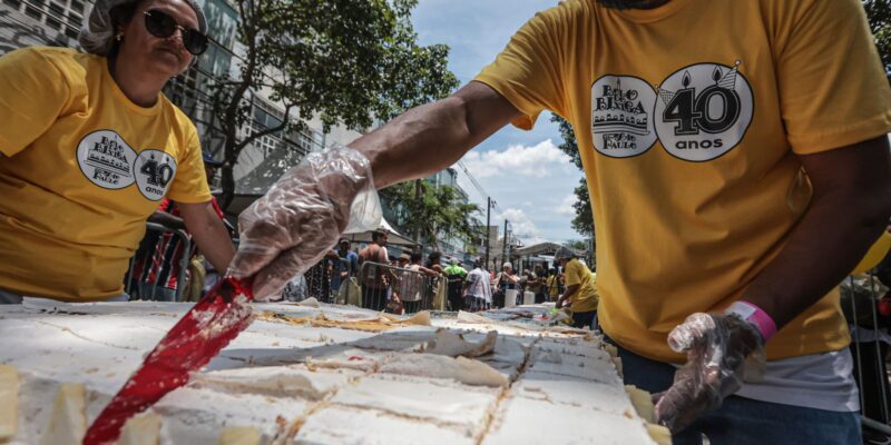 Tradição no aniversário de São Paulo, Bolo do Bixiga completa 40 anos