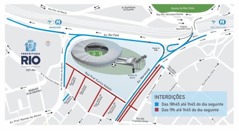 CET-Rio monta esquema de trânsito para Flamengo x Vasco no Maracanã pelo Campeonato Carioca – Prefeitura da Cidade do Rio de Janeiro