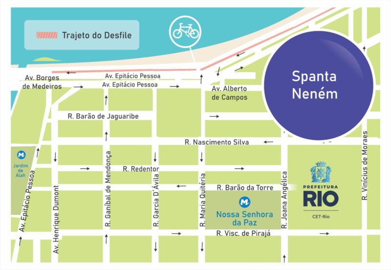 Esquema especial de trânsito para os blocos de carnaval sábado (15/02) e domingo (16/02) – Prefeitura da Cidade do Rio de Janeiro