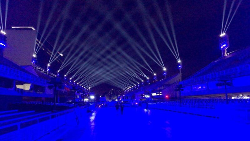 Iluminação cênica transforma a Passarela do Samba em um grande show de luzes – Prefeitura da Cidade do Rio de Janeiro