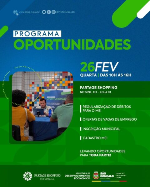 São Gonçalo realiza mais uma edição do Oportunidades