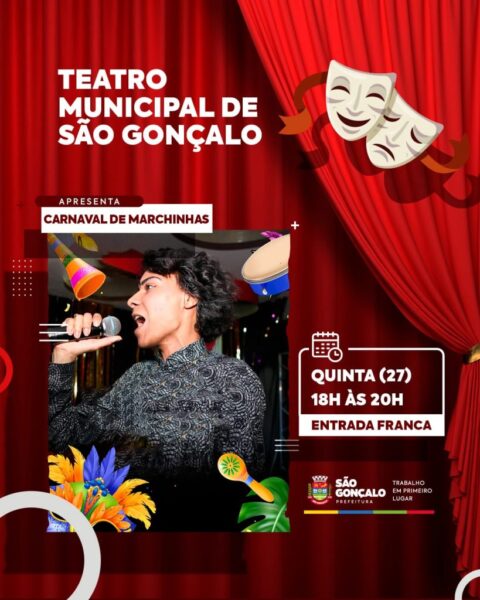 Teatro Municipal recebe Baile de Carnaval de Marchinhas