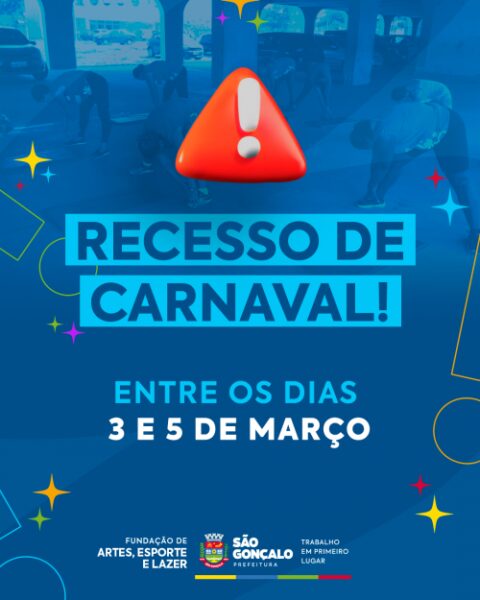‘Saúde em Movimento’ e ‘Esporte em Ação’ suspendem aulas durante carnaval