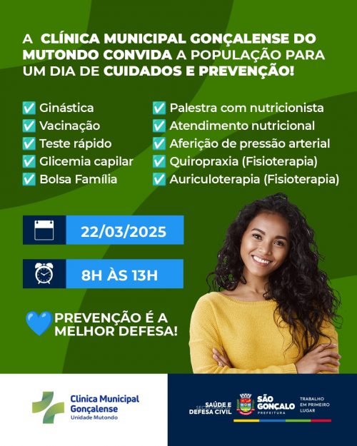 Clínica do Mutondo promove ação especial neste sábado