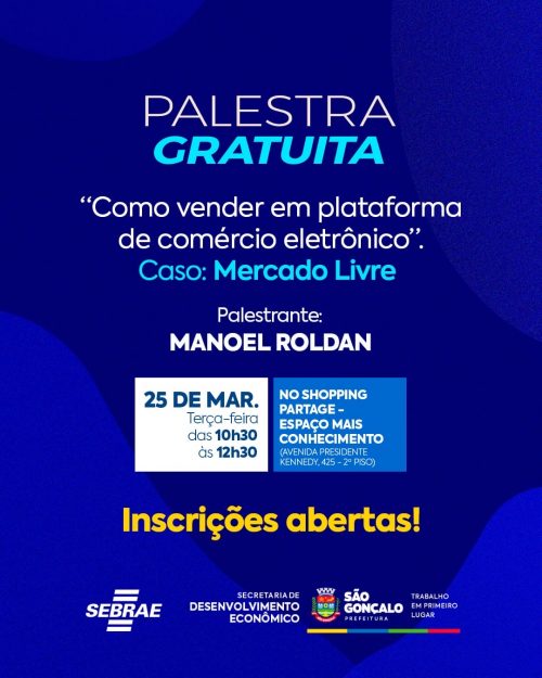 São Gonçalo realiza palestra sobre comércio eletrônico