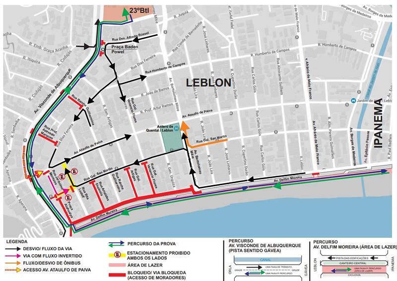 CET-Rio monta esquema de trânsito para a corrida Tubarão Racer, nas ruas do Leblon – Prefeitura da Cidade do Rio de Janeiro