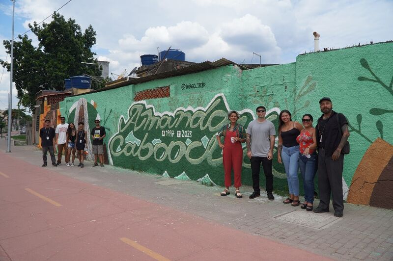 Cultura entrega painel em homenagem a Amanda Cabocla