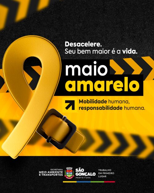 São Gonçalo promove extensa programação para Maio Amarelo