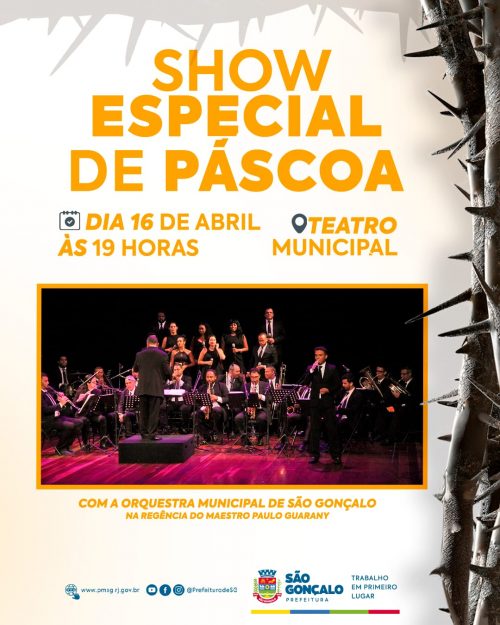 Show especial de Páscoa da Orquestra Municipal de São Gonçalo