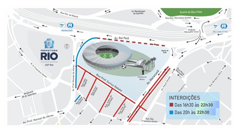 CET-Rio monta esquema de trânsito para Fluminense x Sport no maracanã, sábado (03/05) – Prefeitura da Cidade do Rio de Janeiro