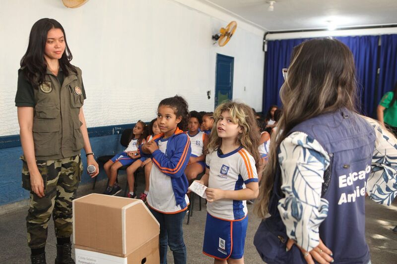 Projeto Protetores Mirins ensina descarte correto dos resíduos para alunos de Nova Iguaçu