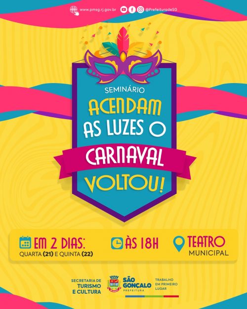 São Gonçalo realizará seminário com foco no resgate da memória carnavalesca