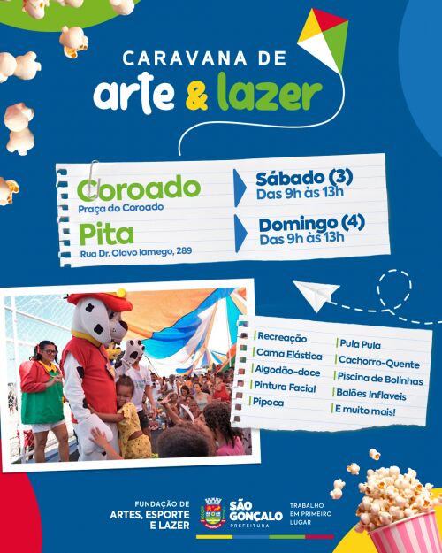 São Gonçalo terá mais um fim de semana de diversão para crianças