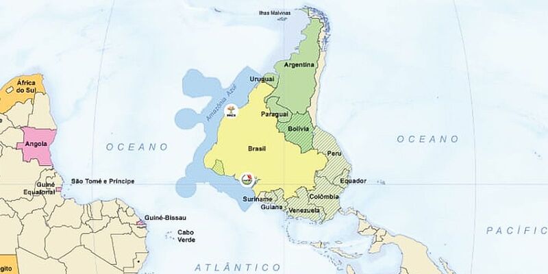 IBGE lança mapa-múndi invertido, com o Sul no topo