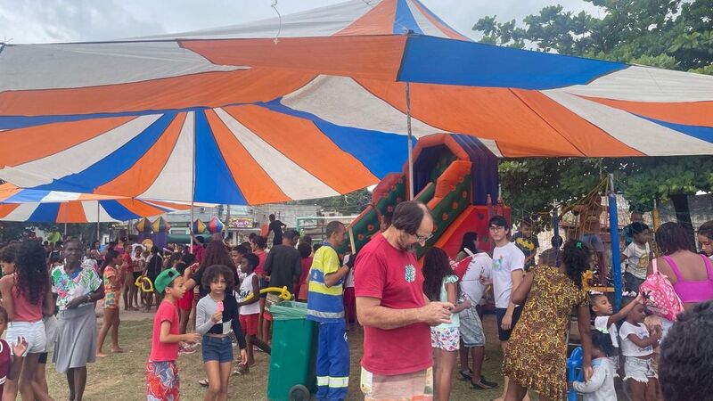 Caravana de Arte e Lazer promove manhã de diversão gratuita para crianças de Itaúna