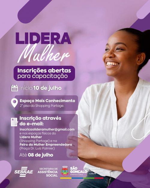 Lidera Mulher abre inscrições para capacitação