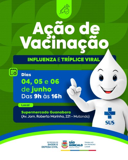São Gonçalo faz ação itinerante para vacinar população em supermercado