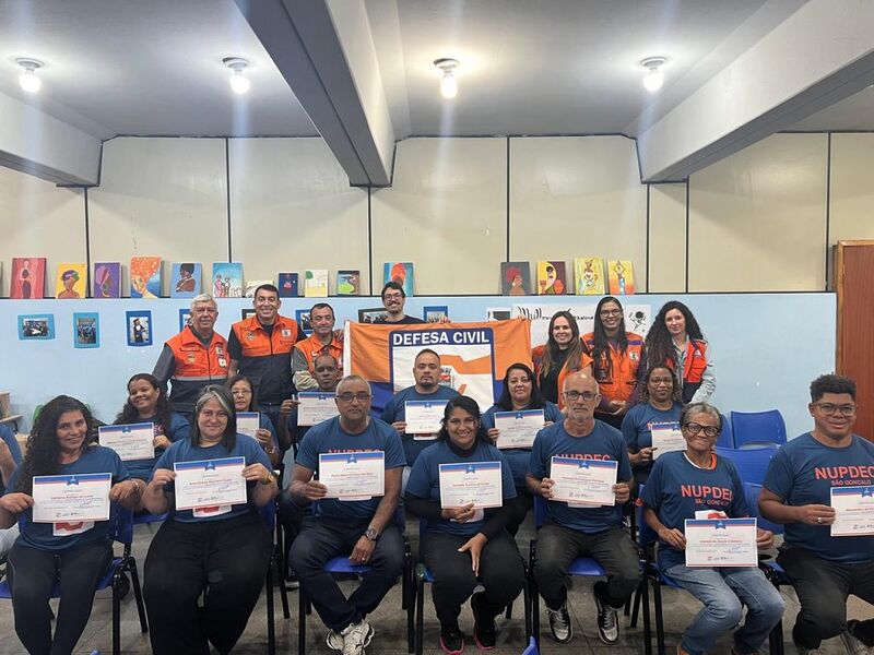 São Gonçalo forma a primeira turma dos Núcleos Comunitários de Proteção e Defesa Civil (NUPDECs)