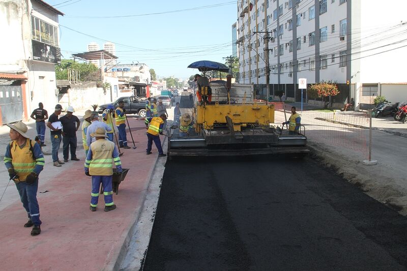 Trecho do MUVI no bairro Estrela do Norte é pavimentado