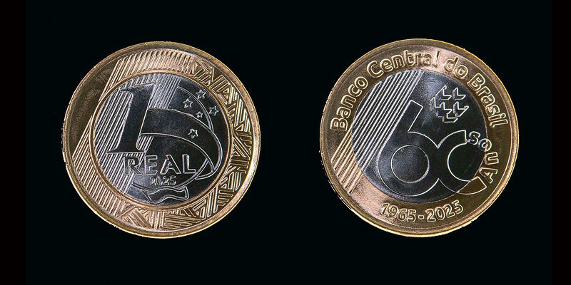 Banco Central lança moeda comemorativa de R$ 1 pelos 60 anos do órgão