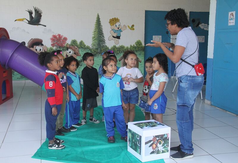 Alunos da rede municipal participam de mais uma atividade do projeto Meu Ambiente