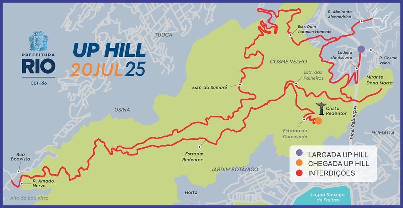 CET-Rio monta esquema especial de trânsito para corrida no Corcovado – Prefeitura da Cidade do Rio de Janeiro
