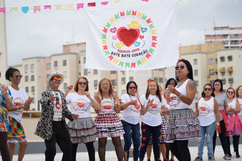 Ginástica das mulheres realiza arraiá no Pátio Alcântara