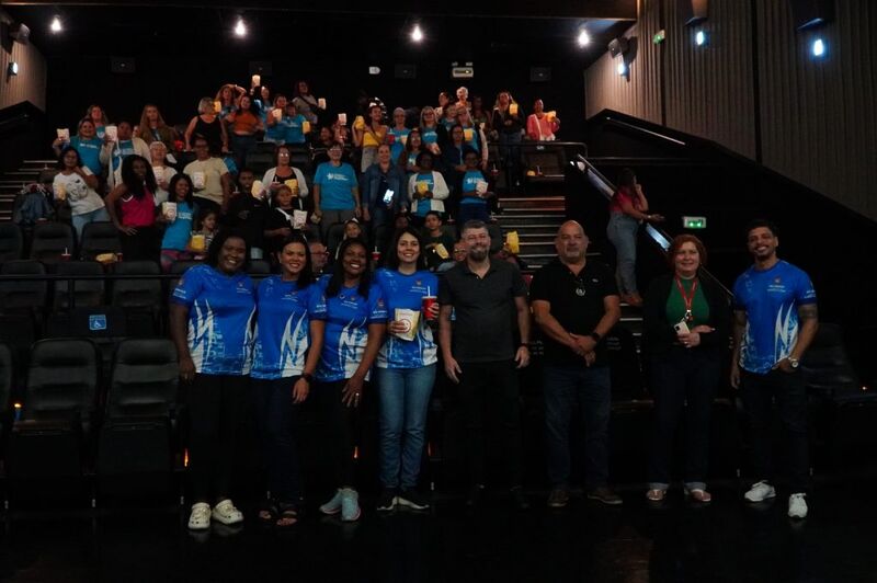 Manhã de cinema para participantes do programa “Qualidade de Vida e Longevidade”