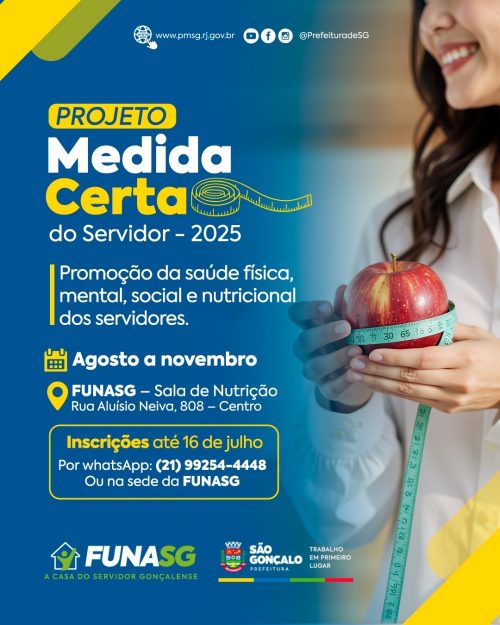 Últimas vagas para participar do Projeto Medida Certa