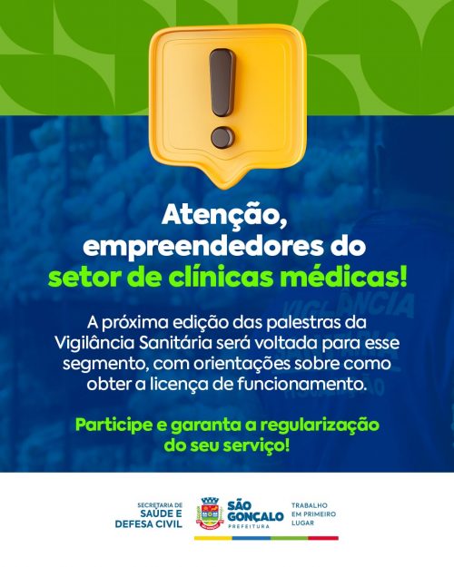 Vigilância Sanitária inscreve para nova capacitação de empresários