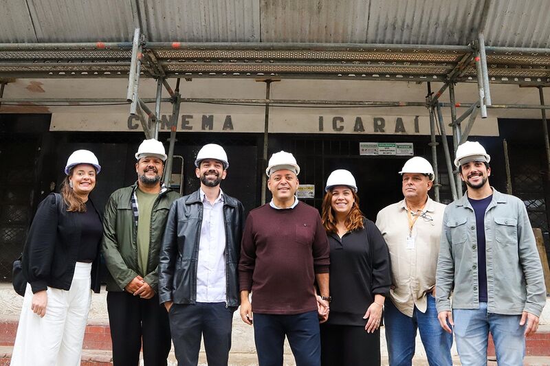Prefeito de Niterói visita obras de recuperação do Cinema Icaraí – Prefeitura Municipal de Niterói