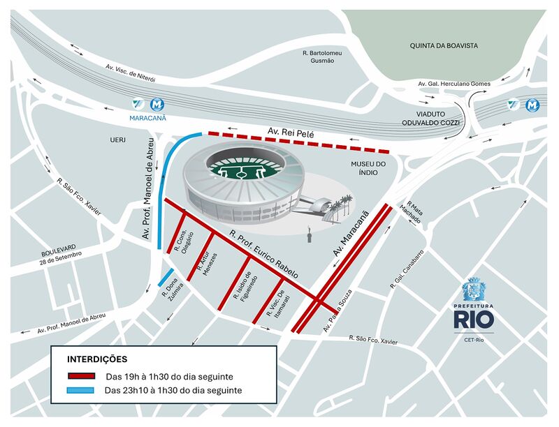 CET-Rio anuncia planejamento de trânsito para o jogo entre Fluminense e Internacional, na quarta-feira (06/08), no Maracanã – Prefeitura da Cidade do Rio de Janeiro