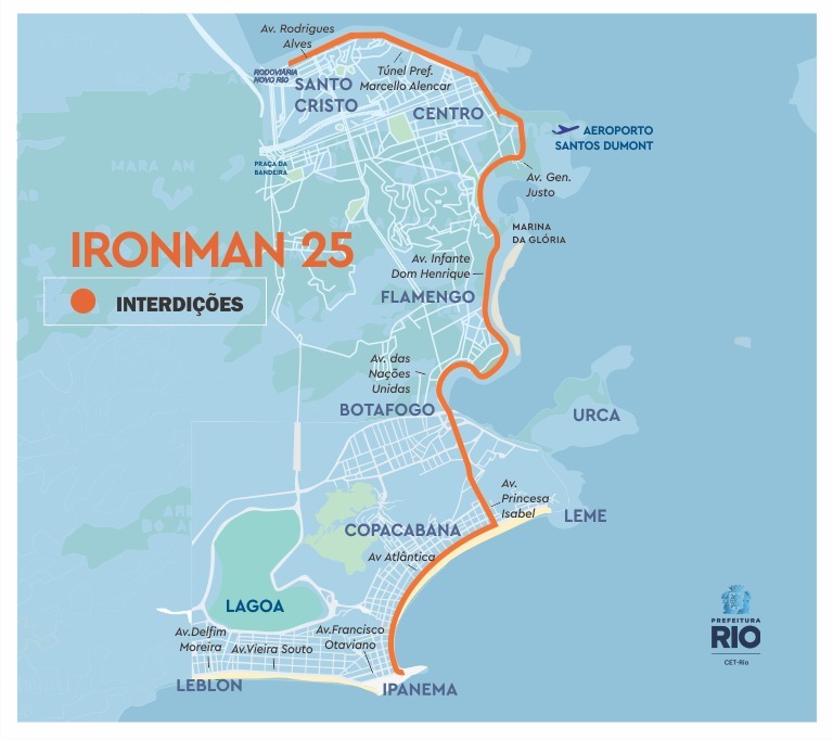 CET-Rio monta esquema especial de trânsito para ironman na Zona Sul e no Centro – Prefeitura da Cidade do Rio de Janeiro
