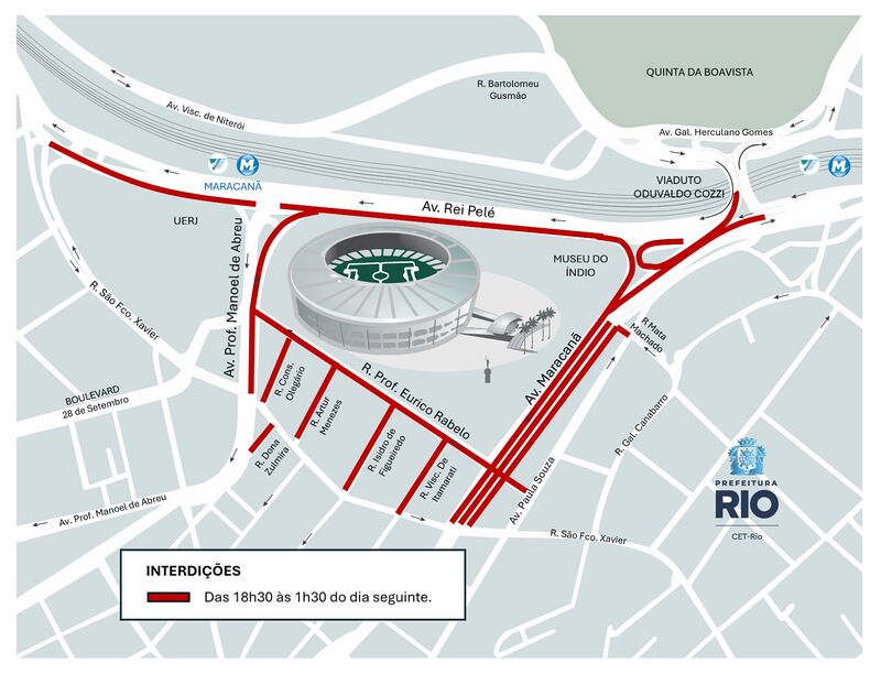 CET-Rio realiza operação de trânsito para o jogo entre Flamengo e Internacional, no Maracanã – Prefeitura da Cidade do Rio de Janeiro
