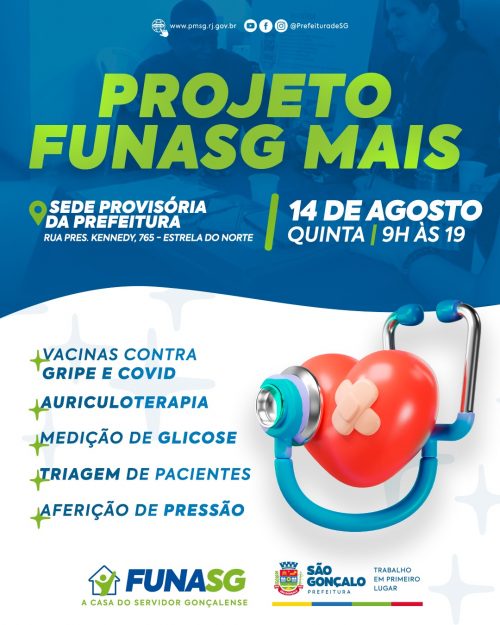 Funasg Mais fornecerá serviços de saúde a servidores na sede provisória da Prefeitura
