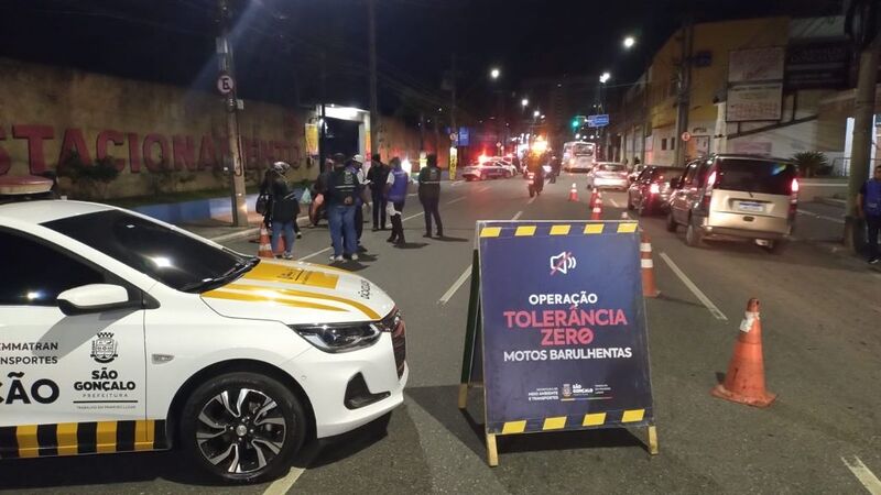 Operação Tolerância Zero realiza mais de 550 abordagens a motos barulhentas em uma semana
