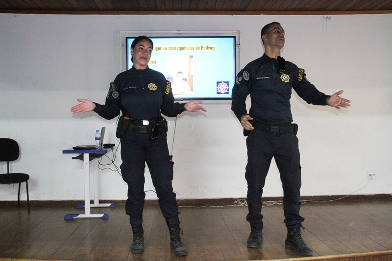 Ronda Preventiva Escolar da Guarda Municipal realiza palestra sobre bullying para alunos da rede