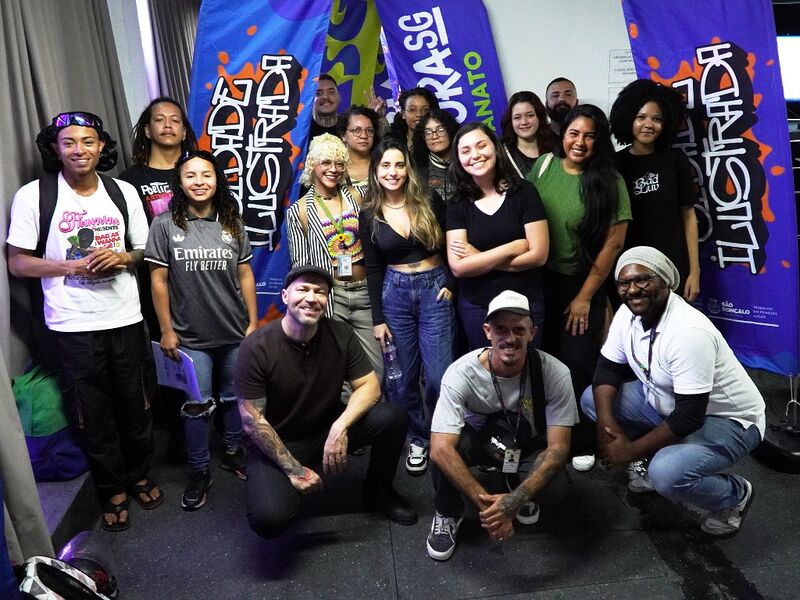 São Gonçalo tem as duas primeiras aulas de graffiti ministradas pelo artista Marcelo Eco