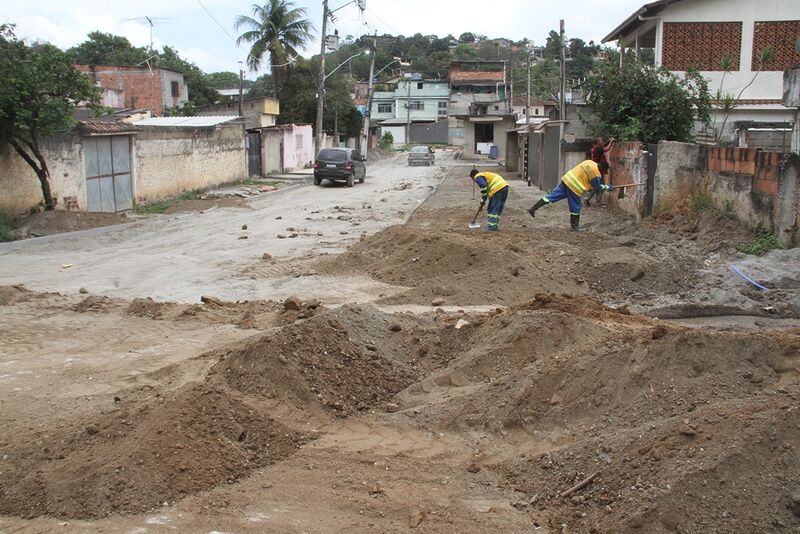 Obras nos bairros Sacramento, Eliane e Iêda estão 40% concluídas