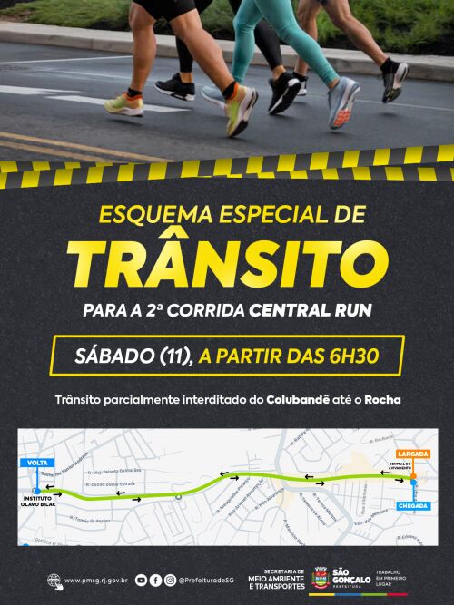 Prefeitura realiza interdições no trânsito para corrida no Colubandê