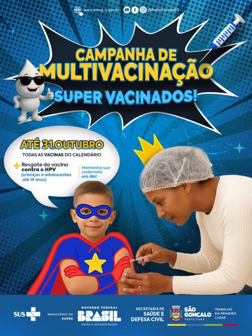 São Gonçalo inicia Campanha de Multivacinação nesta segunda-feira
