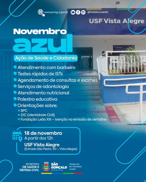 Ações de saúde e cidadania na USF de Vista Alegre