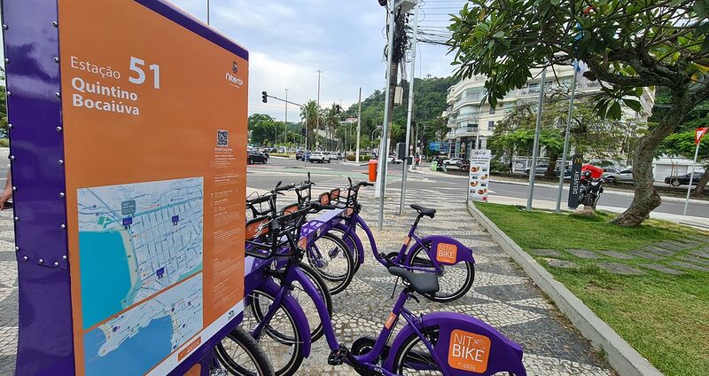 Praia de São Francisco ganha estação de NitBike – Prefeitura Municipal de Niterói