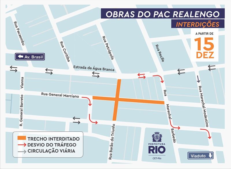 CET-Rio implantará esquema de trânsito para obras do PAC Realengo – Prefeitura da Cidade do Rio de Janeiro