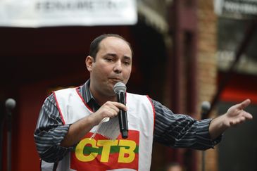 Tomaz Silva/Agência Brasil Rio de Janeiro - O presidente da Central dos Trabalhadores do Brasil, Ronaldo Leite, fala durante lançamento da campanha de apoio às empresas públicas, Se é público é para todos (Tomaz Silva/Agência Brasil)